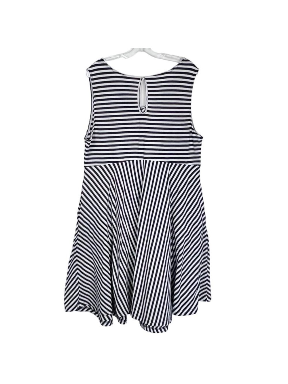 SUMMER CLEARANCE Lane Bryant Womens Size 16 Navy & White Dress - Picture 2 of 11